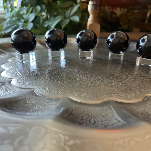 Black Obsidian Sphere - Picture 4 of 5
